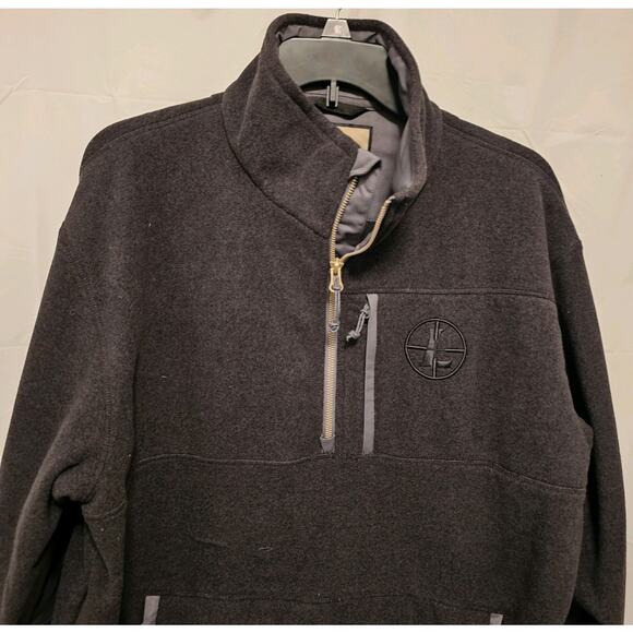 Leupold Men's 1/4 Zip Fleece Sweatshirt Pullover Iron Gray Sz XXL NWT - Picture 2 of 9